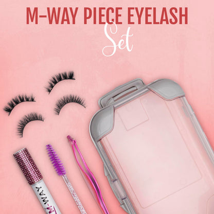 6 Piece Eyelash Set - Includes White & Black Mink Lashes